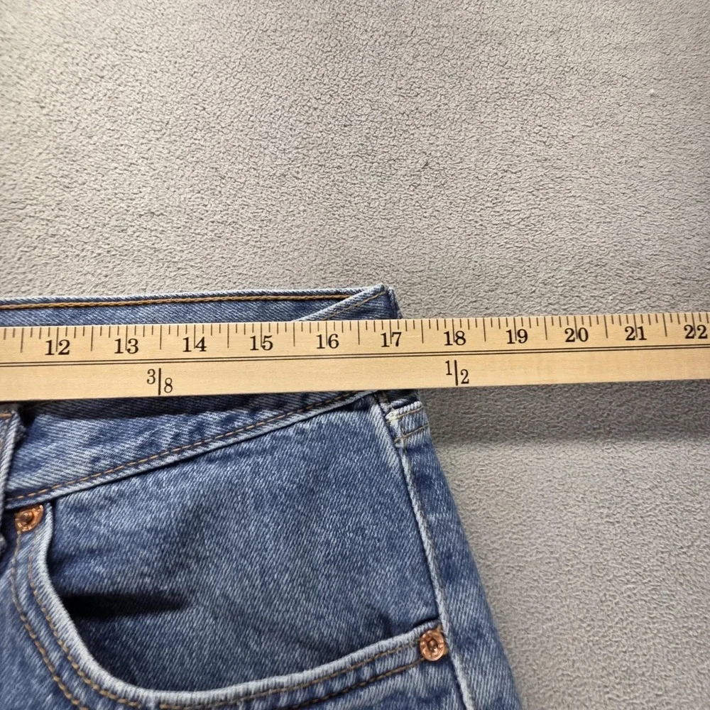 Vintage Levis‎ 521 Jeans Mens Blue Medium Wash Tapered Zip Fly Fits 33x27